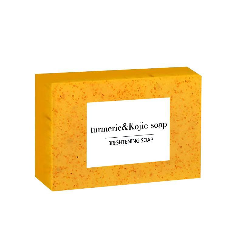 Kojic Acid Exfoliating Soap with Turmeric, Lemon Granules - European/American Style 100g