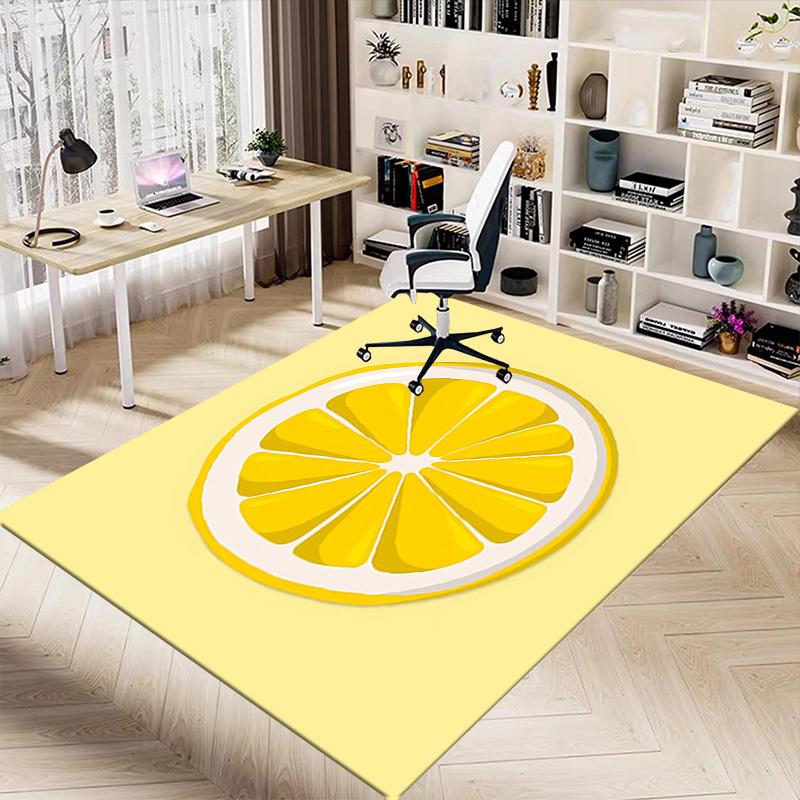 1PC lemon Extra Large Non Slip Floor carpet, Office, family, Studio   Large Area Rug Indoor Rugs, Bold Statement Piece