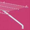 4lots Epoxy Coated Shelf Support Brackets Reinforced Stainless Steel Brackets for Wire Shelving Secure Mounting
