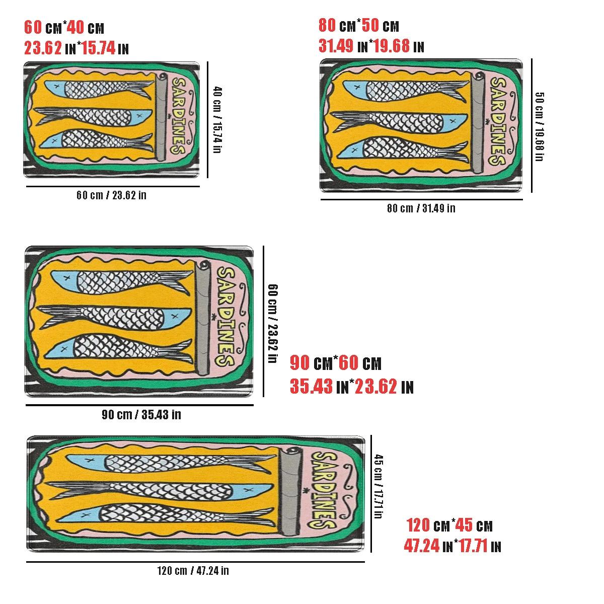 

Creative Salted Fish Carpet Doormat Welcome Mat Bathroom Mat Kitchen Rug Soft Rug For Bedroom Carpet For Live Room Home D 45X120CM
