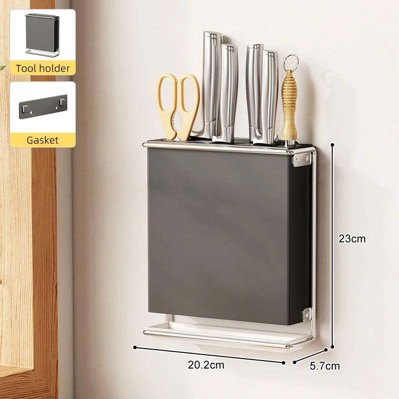 Kitchen Knife Drying Holder With Drainer Integrated Knives Chopsticks Fork Spoon Storage Rack Sink Utensils Organizer Container