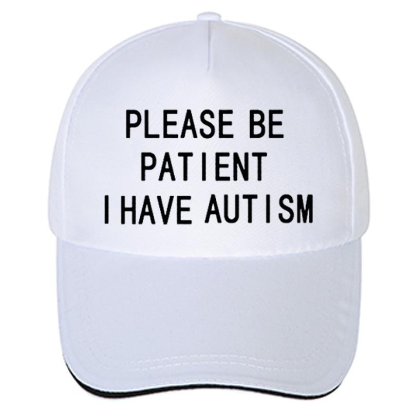 Ha tålamod, jag har autism Brev Trucker casual keps Fritid utomhus Unisex Kvinnor basebollkeps Unisex justerbar Solhattar