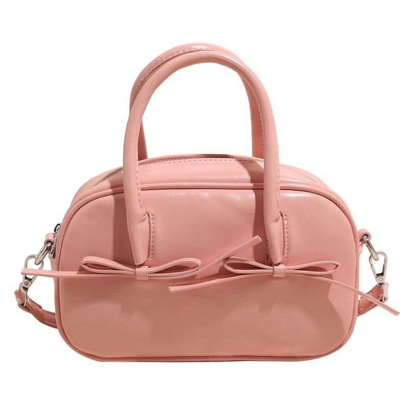 Korean Macaron Portable Boston Bag Versatile Foreign Style Casual Niche Design Crossbody Bag Women