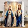 Sacred Hearts with Heavenly AngelsFlannel blanket for bedroom, living room, sofa, and nap