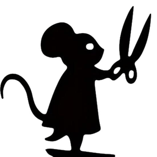 Metal Ant Garden Stake Decorative Mouse with Scissors Sign Black Ant Silhouette Sign with Stake for Patio Yard Lawn Art Decoration