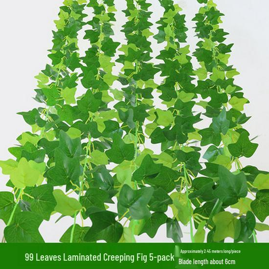 Large Green Fake Leaf Ornaments for Vines and Roof Décor