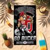 Ohio State Buckeyes (1) Theme Beach Towel Sand Resistant Soft And Comfortable Suitable For The Pool Camping Yoga And Diving A Travel Essential