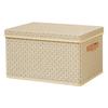 Clothes Quilt Storage Box Thick Hardboard Folding with Lid Large Capacity for Pants Closet Household Dorm Organizer
