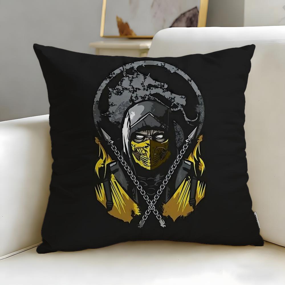 classic game Mortal Kombat Cushion Cover Soft & Easy-Wash Pillow Case – Versatile for Couch, Bed, Travel and Office