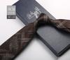 Tie Men'S Formal Wear British Retro Brown Striped 8Cm Hand Style Student Work Professional Wear