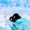 3Pcs Resin Cartoon Cute Animal Penguin Car Mounted Ornament Landscape Dollhouse Decor Diy Creative Accessories