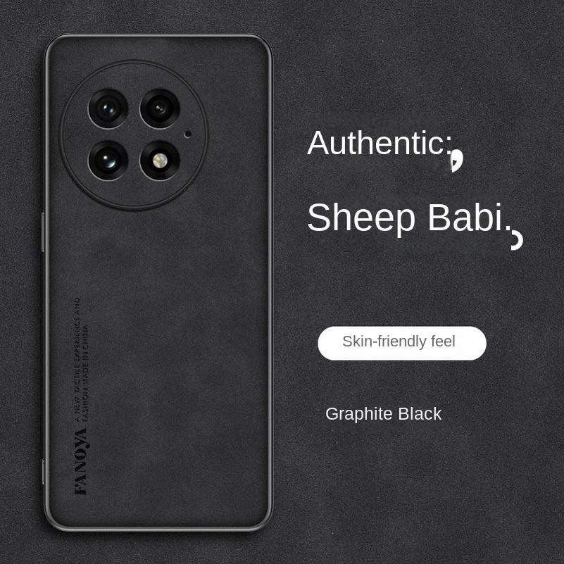 Einfache Leder-Komfort-Wildlederhülle Für OnePlus 13 12 12R 11 11R 10T 10 Pro OnePlus Nord 4 CE 4 3 Lite Ace 3 Linsenschutzhülle