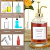Coffee Syrup Dispenser Set 500ml Glass Syrup Bottle with Funnel Label Stickers Clear Coffee Syrup Container Pump Dispensers