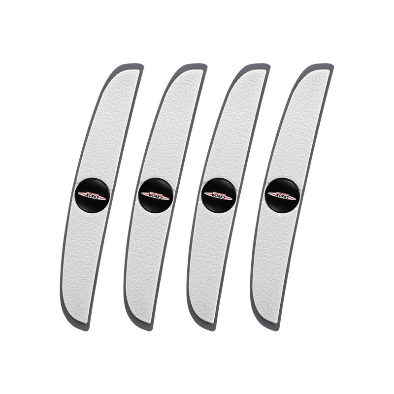4Pcs Rubber Anti-collision Strip Car Door Scratch Protector Stickers For MINI JCW Cabrio Cooper Countryman Aceman Clubman Coupe Ulqch44