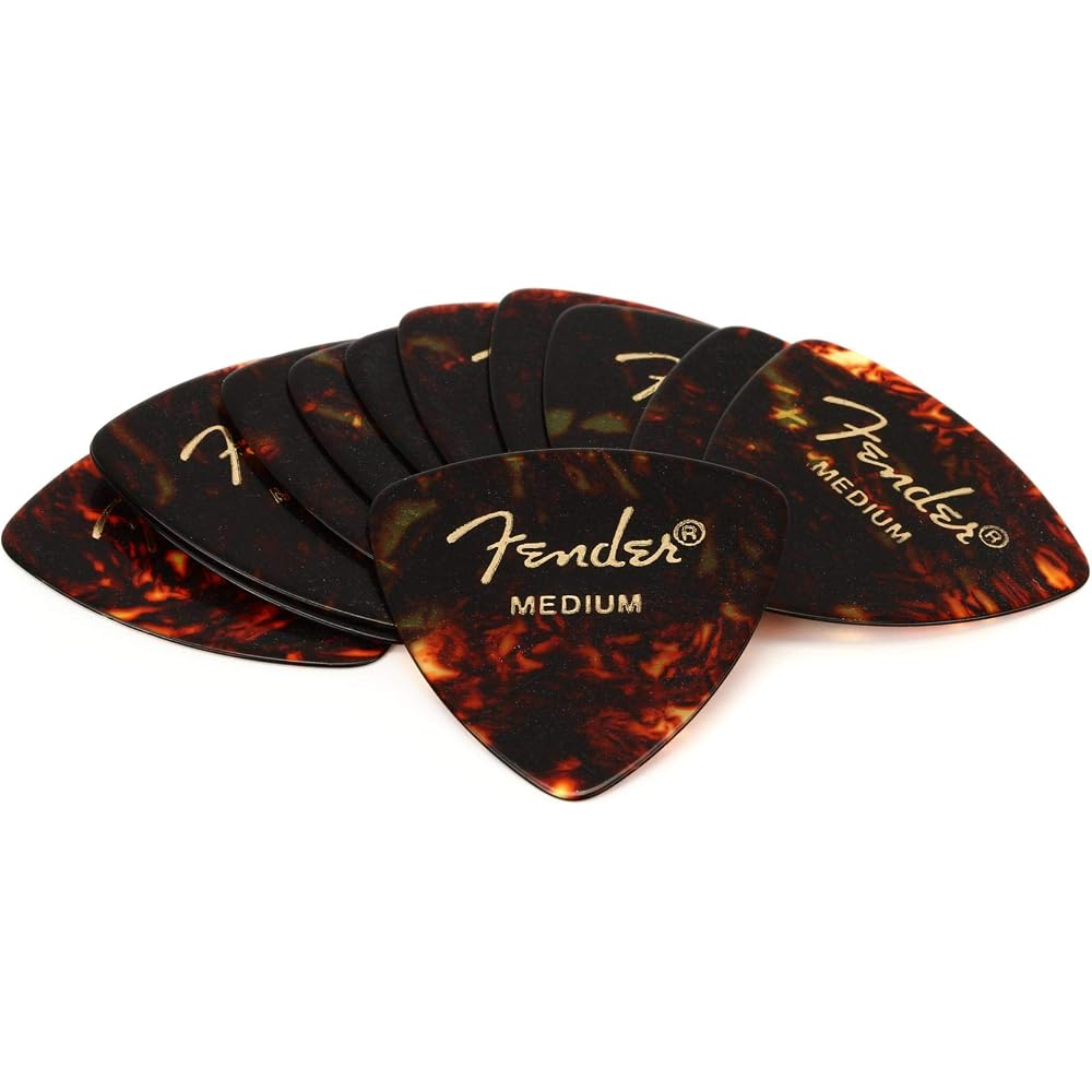 Fender Picks 346 CLASSIC SHAPE CELLULOID PICKS - 12 COUNT, MEDIUM