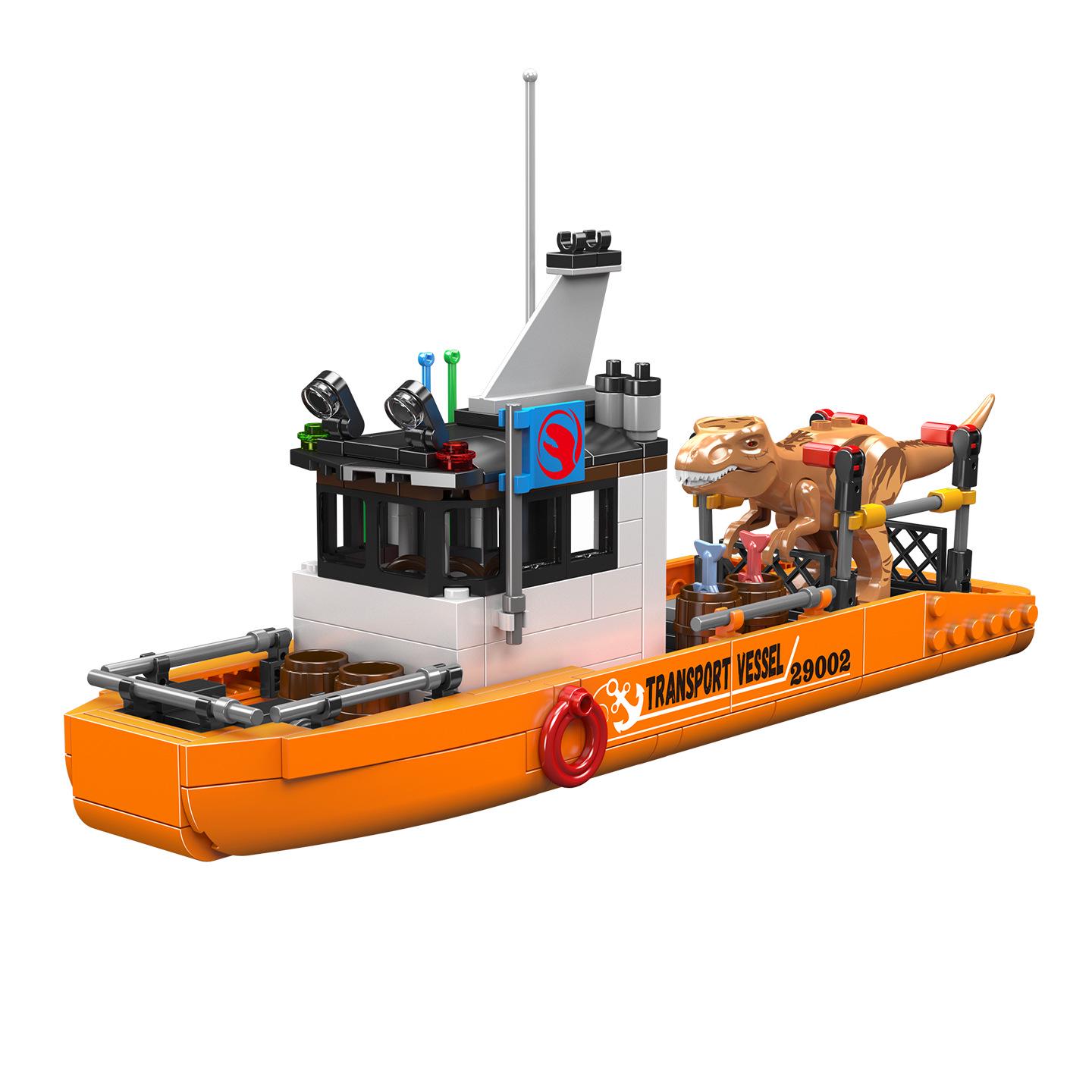 Строительные блоки Yuxing King 29002: T. Модель транспортного корабля «Рекс» для детской образовательной сборки - Игрушка и подарок для мальчиков