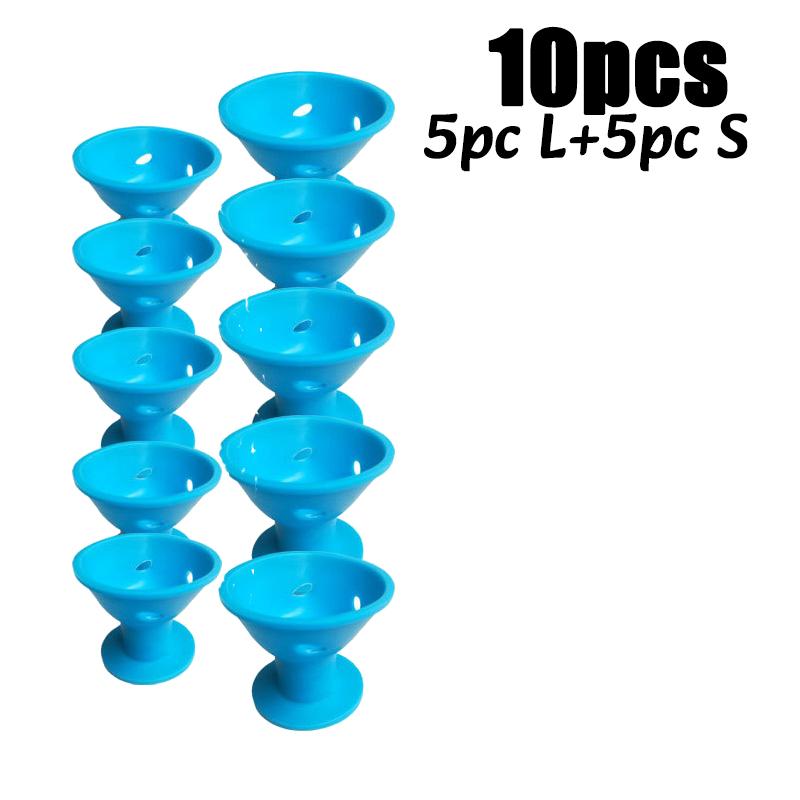 10-30 Stück Weiche Magische Haarwickler Pilz Hitzefreie Haarwickler Fauler Lockenstab für Alle Haartypen Wellenformer DIY Styling-Werkzeuge