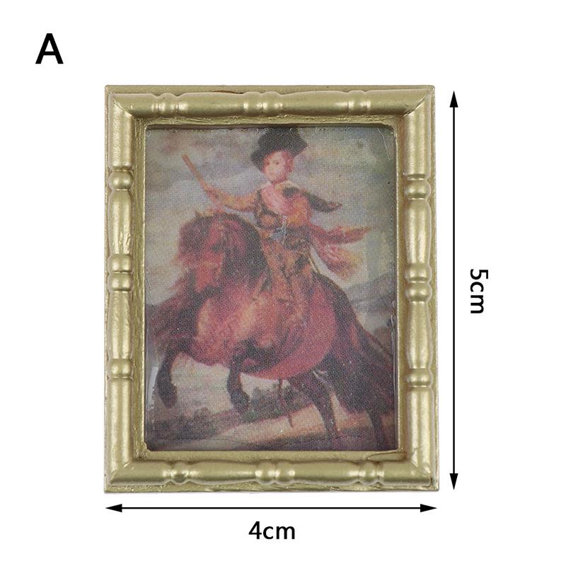 1:12 Dollhouse Miniature Oil Painting Decoration Dollhouse Accessories Painting