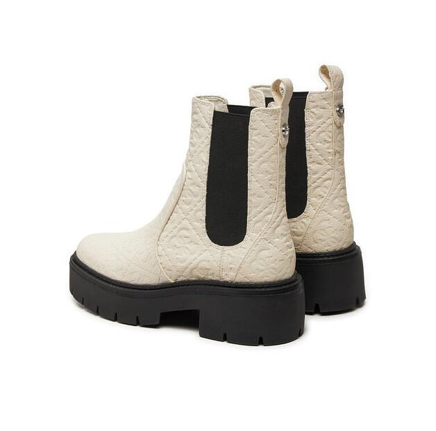 White Chelsea Boots Guess Shuze FLTSHU FAL10