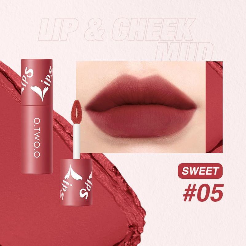 O.TWO.O - Velvet Matte Lip & Cheek Mud (1-5)