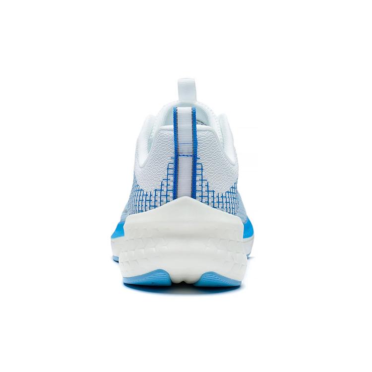 Li Ning Red Hare 5 Pro Stoff Dämpfung Rutschfest Abriebfest Niedrig geschnitten Laufschuhe Herren Weiß Blau ARMS003-10