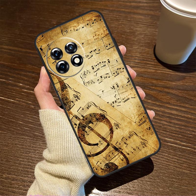 Sheet Music For OnePlus 15 13 12 11 15R 13R 12R 8T 10T 13T Case For OnePlus Nord 5 CE 2 3 4 Lite N20 N30