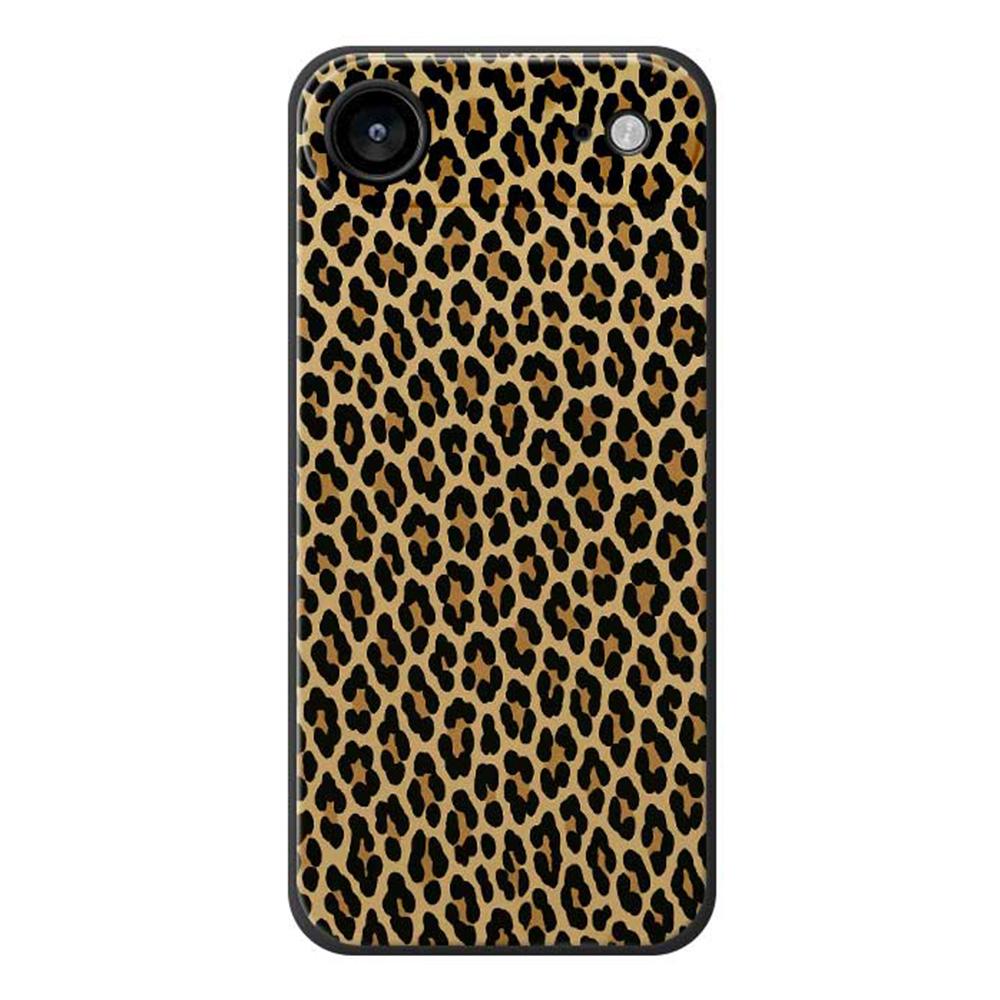 

For iPhone 17 Air Case Leopard Print Pattern Printing Straight Edge TPU Phone Back Cover Black