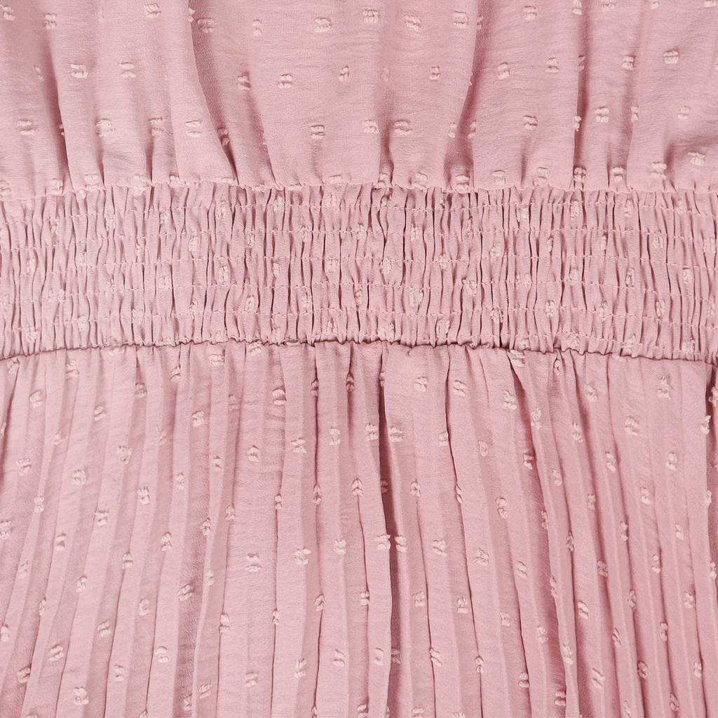 GMXIA New Style Tie High Waist Pleated Hair Ball Dress Sleeveless Summer Dress Casual Vacation Travel Skirt