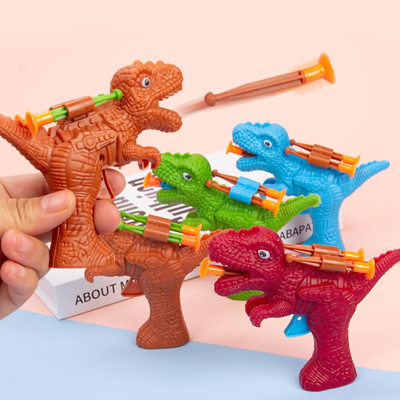5Pcs Cute Dinosaur Soft Bullet Gun Shooting Outdoor Toys for Kids Birthday Party Favors Pinata Fillers Goodie Bags School Prizes