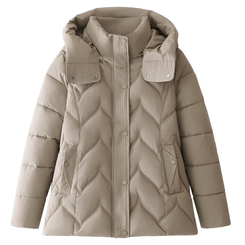 Paltoane de iarnă pentru femei cu glugă, casual, groase, călduroase, scurte, tip parka, jachete de damă