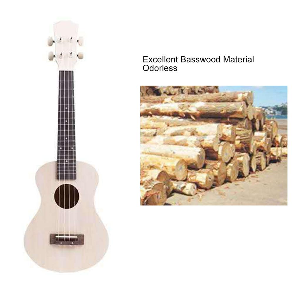 DIY Ukulele-Bausatz 23 Zoll Handbemalter Pappelholz-Hals Konzertukulele für Kinder