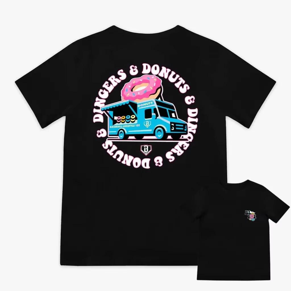 

Men s T-shirt Summer Latest Baseball Donut Meal Car # 101 # Theme T-shirt Men Women Breathable Cotton Sports Short Sleeved Top S разноцветный