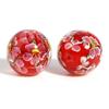 1PC 20mm Round Multicolor Glass Beads Style Flower Lampwork Beads For Women DIY Making Bracelets Vintage Party Jewelry Gifts