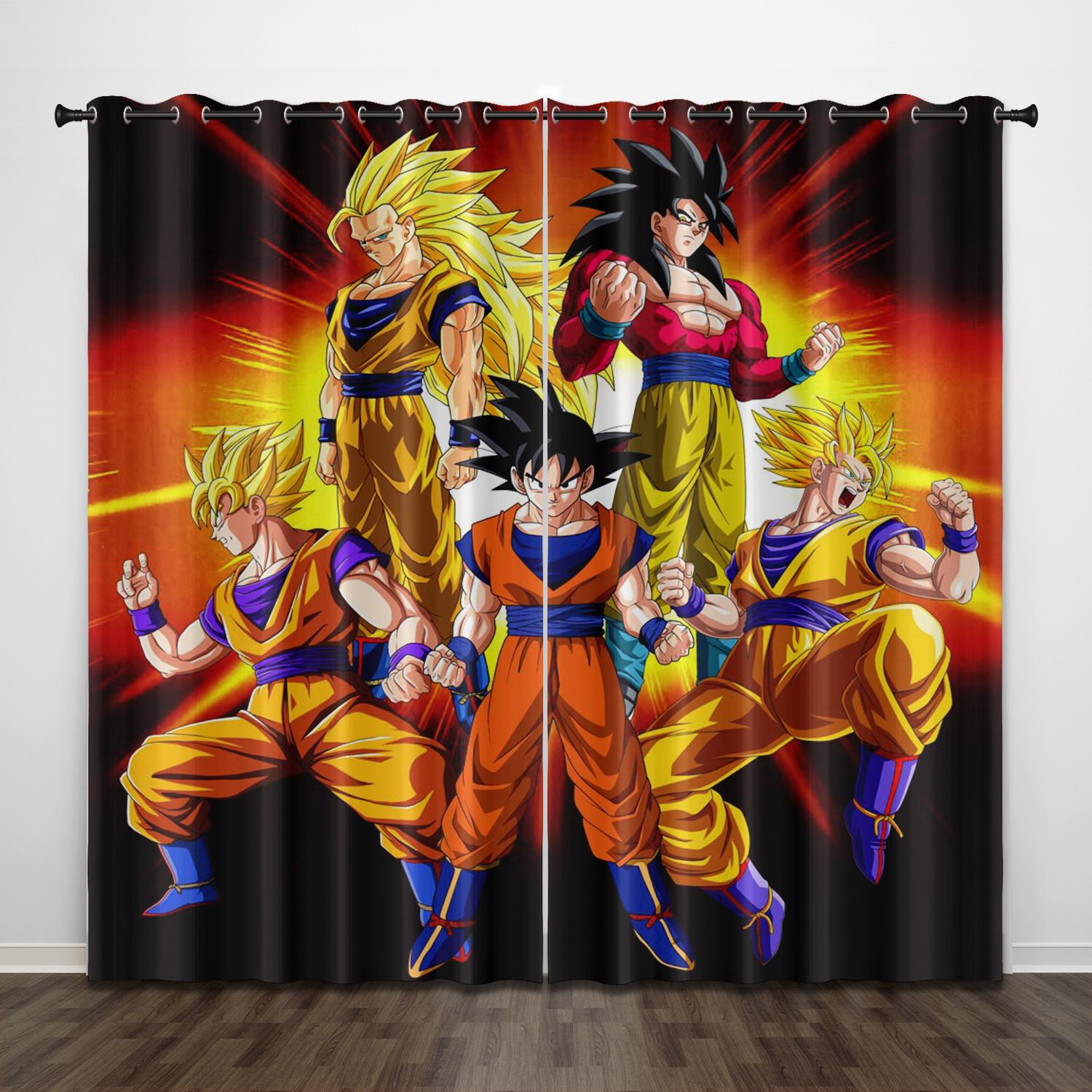 

Драгон Бол Домашній Декор Кухня Вітальня Спальня Штори Для Затемнення Різдвяні Подарунки 100% поліестер 100x140cm