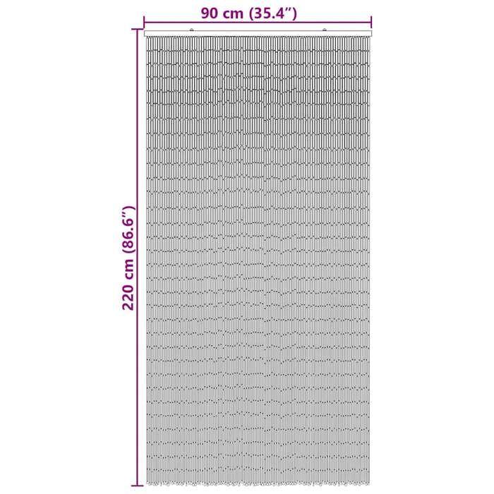 VidaXL Rideau anti-insectes imprimé palmier 90x220 cm bambou, rideau anti-mouches, moustiquaire de porte, rideau 4017444
