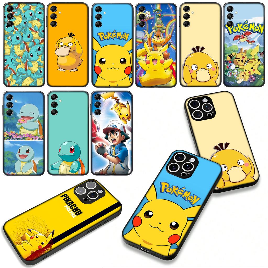 Lovely Cartoon P-Pokemons P-Pikachus Psyduck for Xiaomi Poco F7 F6 F8 Ultra F5 X7 X6 X5 X3 NFC M7 M6 Pro C85 C75 C65 C71 Case