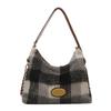 Woolen Women's Bags, New Shoulder Bags, Fashionable Plaid Handbags, Sweet Bags.