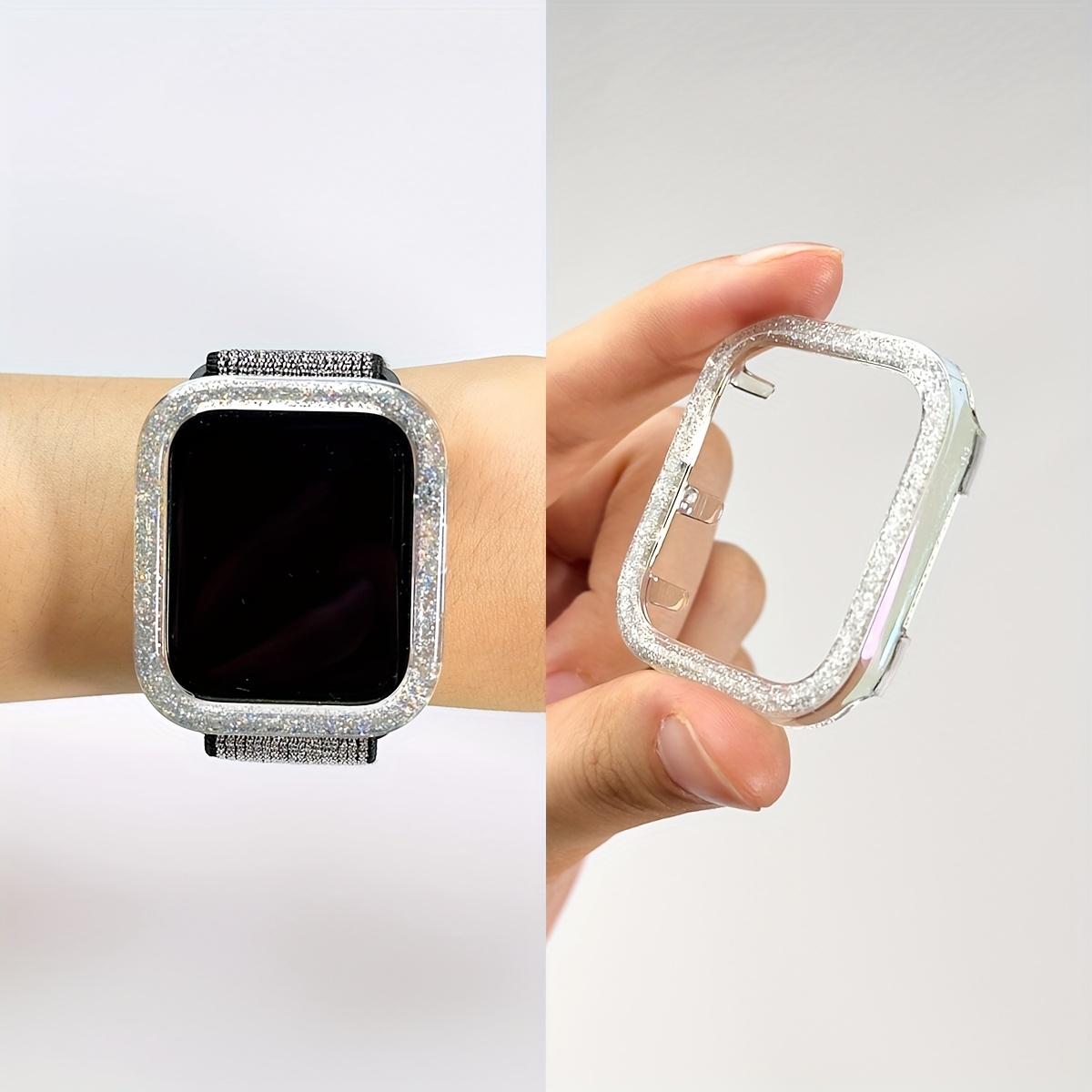 

Laser Pearlescent PC Smartwatch Case for Apple Watch Ultra Series 7/8 Compatible with 38/40/41/42/44/45mm Protective Cover For Apple Watch 40mm