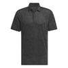 Golf Pine Tree Print Short Sleeve Mesh Shirt [Golf] Men's Carbon/Black