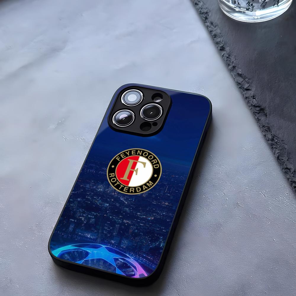 F-FeyenoordS Football Club Phone Case Tempered Glass For IPhone 17 13 14 16 12 15 11 Pro Max Plus Mini X XR SE2020 Coque