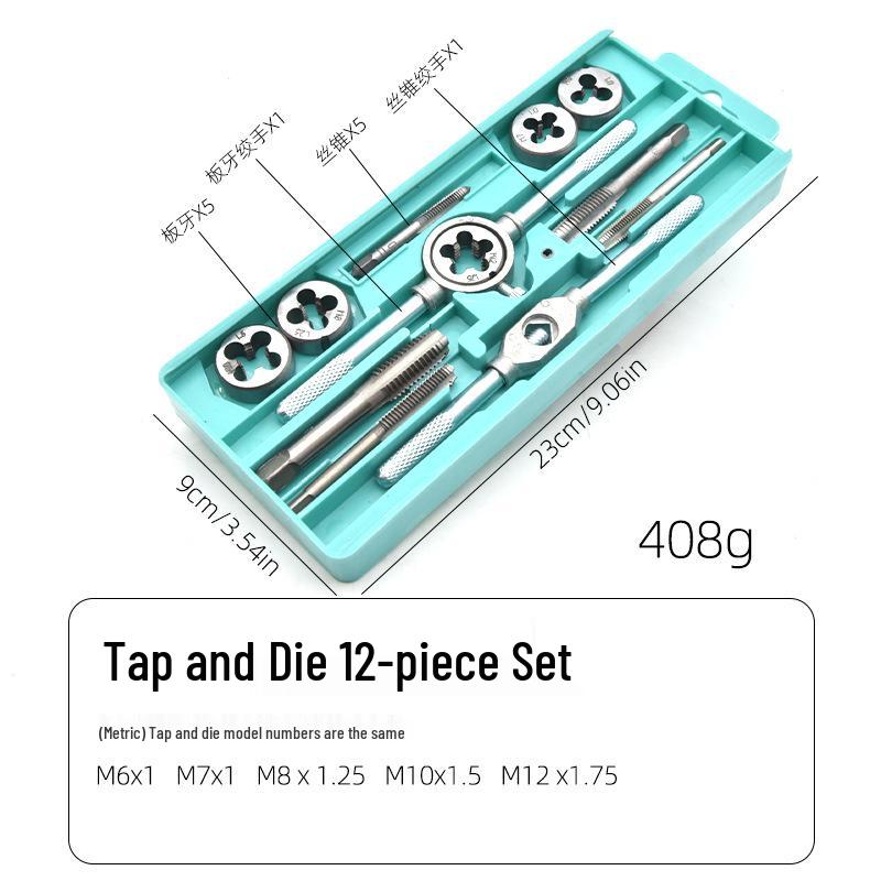 Metric Tap and Die Set - Hand Tools for Thread Repair 