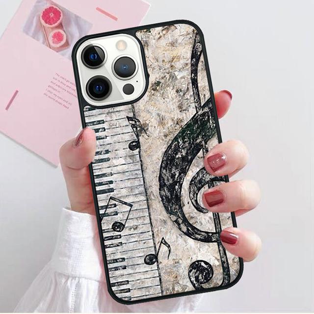 

Клавиши пианино Винтажные ноты Чехол для телефона Для iPhone 17 Air 15 16 Pro Max 14 13 12 11 Pro Max Plus Корпус iPhone 11pro
