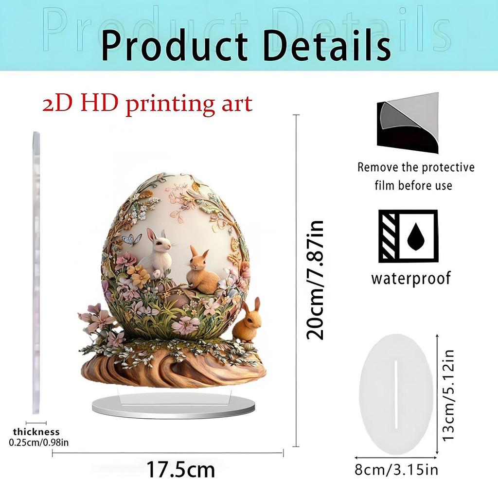 2D Acrylic Christmas Snow House with Santa & Reindeer Desktop Ornament