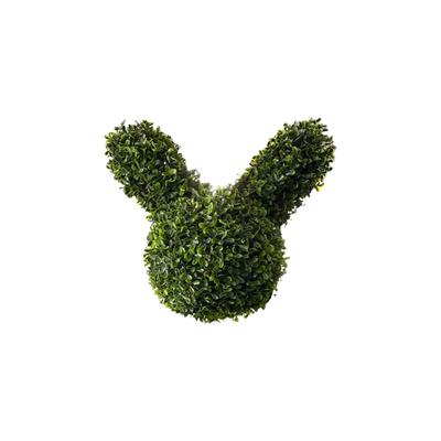 Rabbit- Shape Plants, Artificial Green Plants, Suitable For Easter Porch Decoration Outdoor Indoor