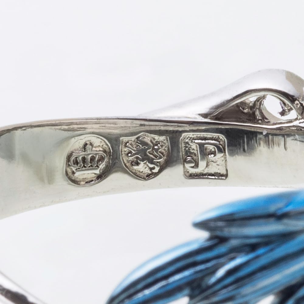 Artemis Kings Blue Wing Free Silver Brand Silver 925 Ring, Size, AKR0078, Men's Accessory, Jewelry, Ring,