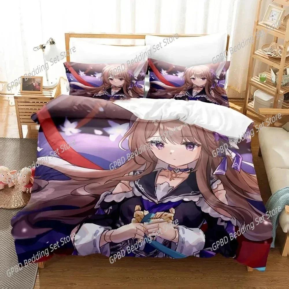 3D Print Anime Game Honkai Star Rail Bedding Set Single Twin Double Queen King Cal King Size Bed Linen Set