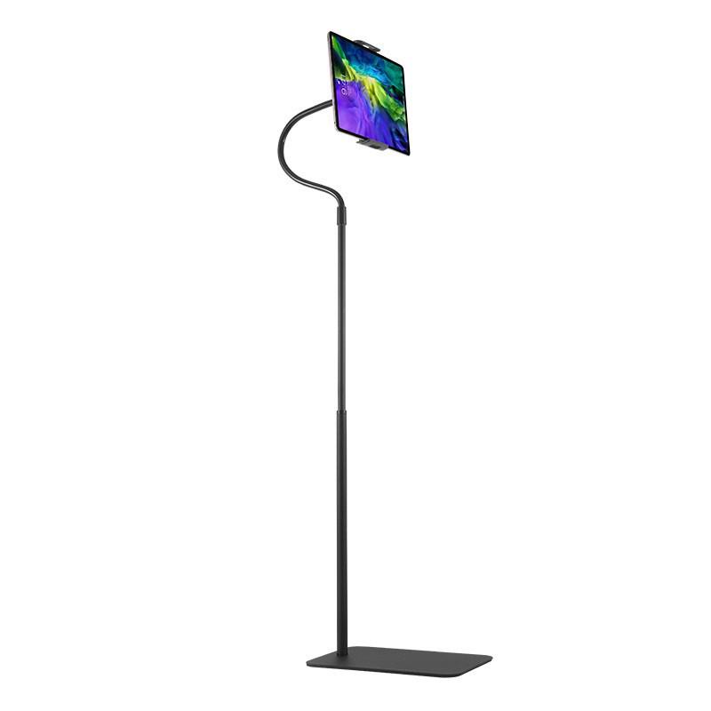 Adjustable Floor Tablet and Phone Stand for Bedside, Sofa, or Live Broadcast