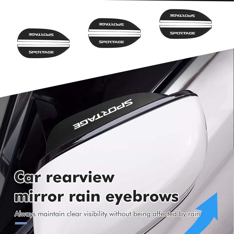 AANS1 Car Rearview Mirror Rain Eyebrow Protector Stickers Accessories Stickers For KIA Sportage Rio Ceed Niro Stonic Proceed