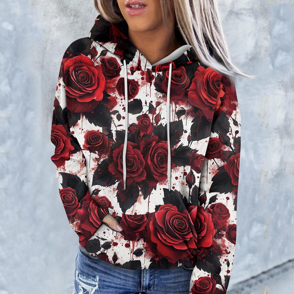 Women's Hoodies Sweatshirts Clothes Teen Girl Casual Sweater Pullover With Pockets Halloween