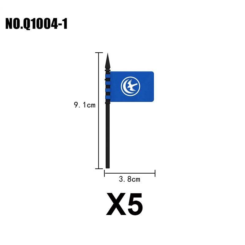 Military Building Blocks Medieval Solider Knights Accessories Shoulder Armor Model Vest Mount Flag Shield Horse Sword Bricks MOC